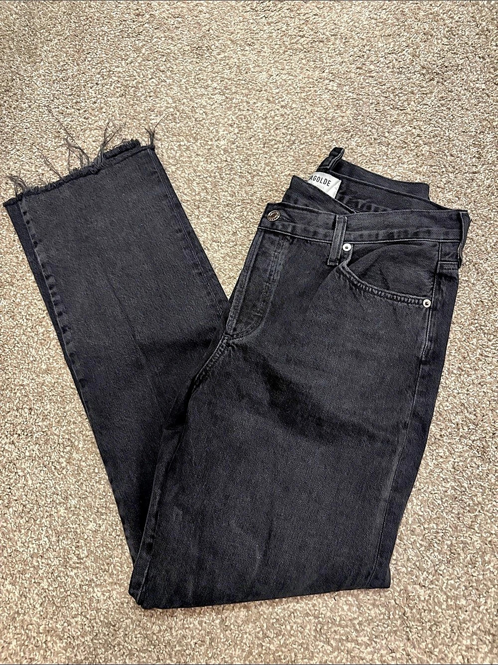 AGOLDE Criss Cross Straight Jeans